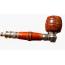 Wood And Chrome Kit Pipe Light Wood With Barrel Bowl 4"